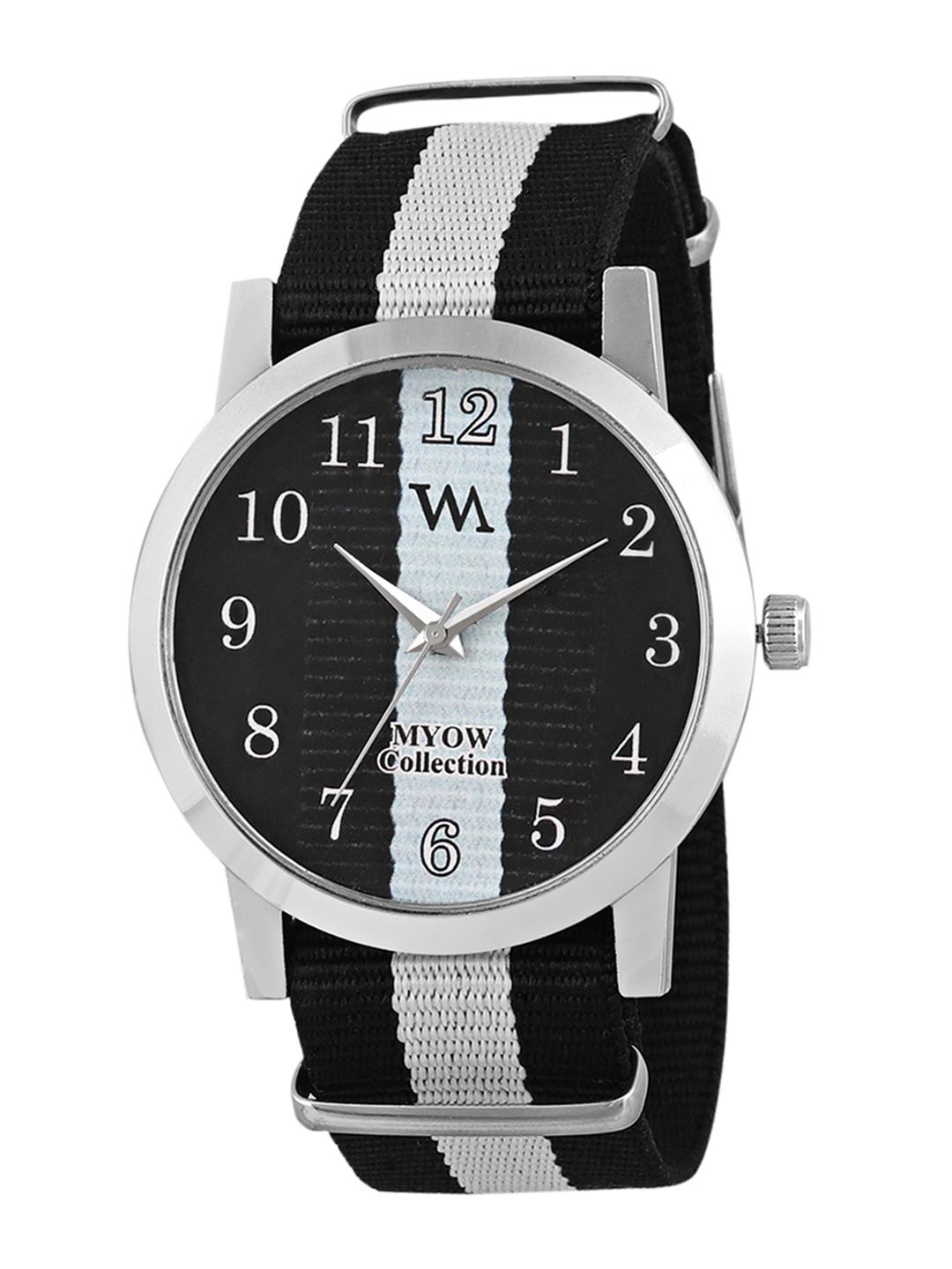 

WM Men Black Analogue Watch WMAL