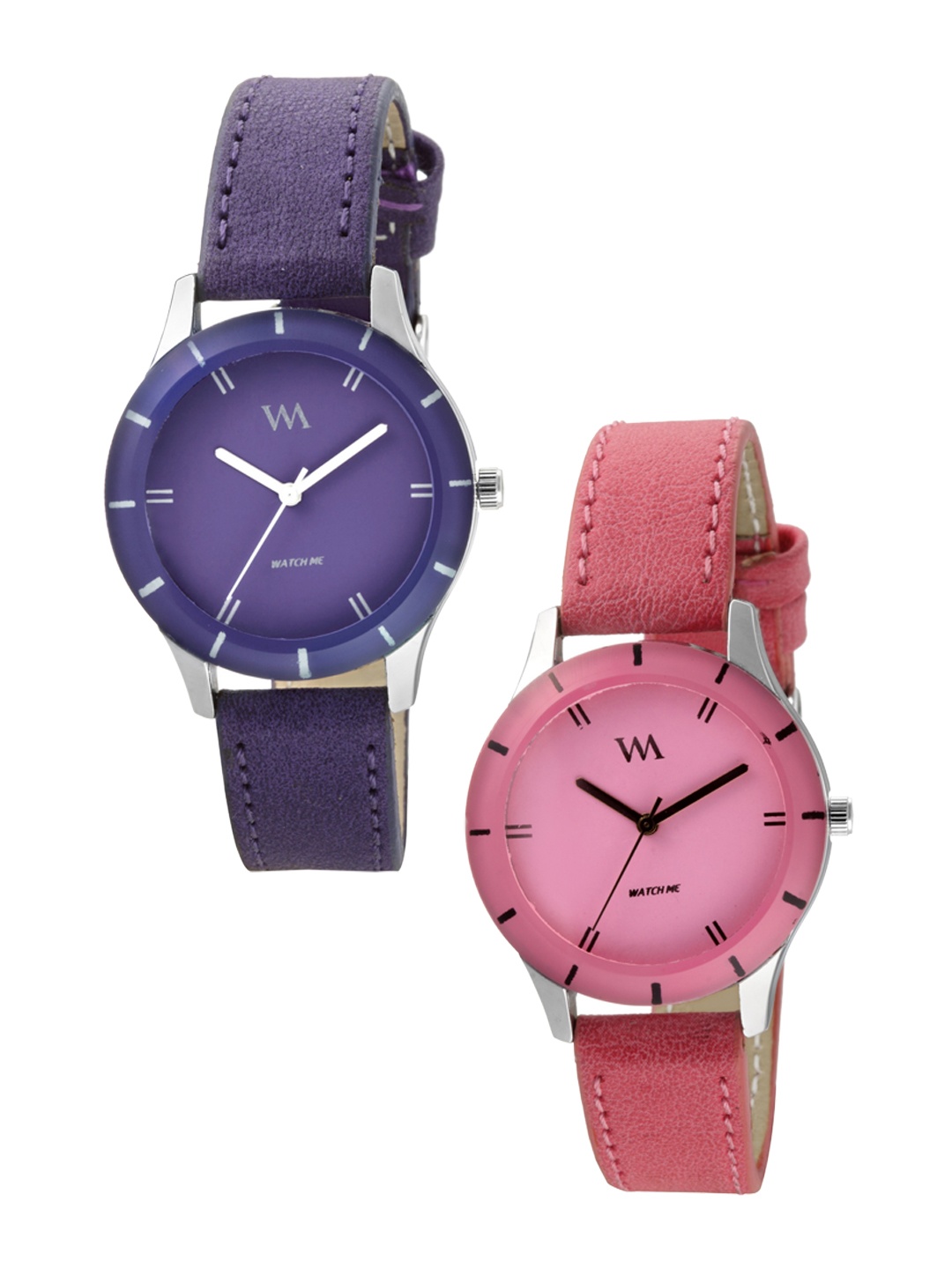 

WM Women Set of 2 Analogue Watches wmal-241-243aeonssrp, Purple