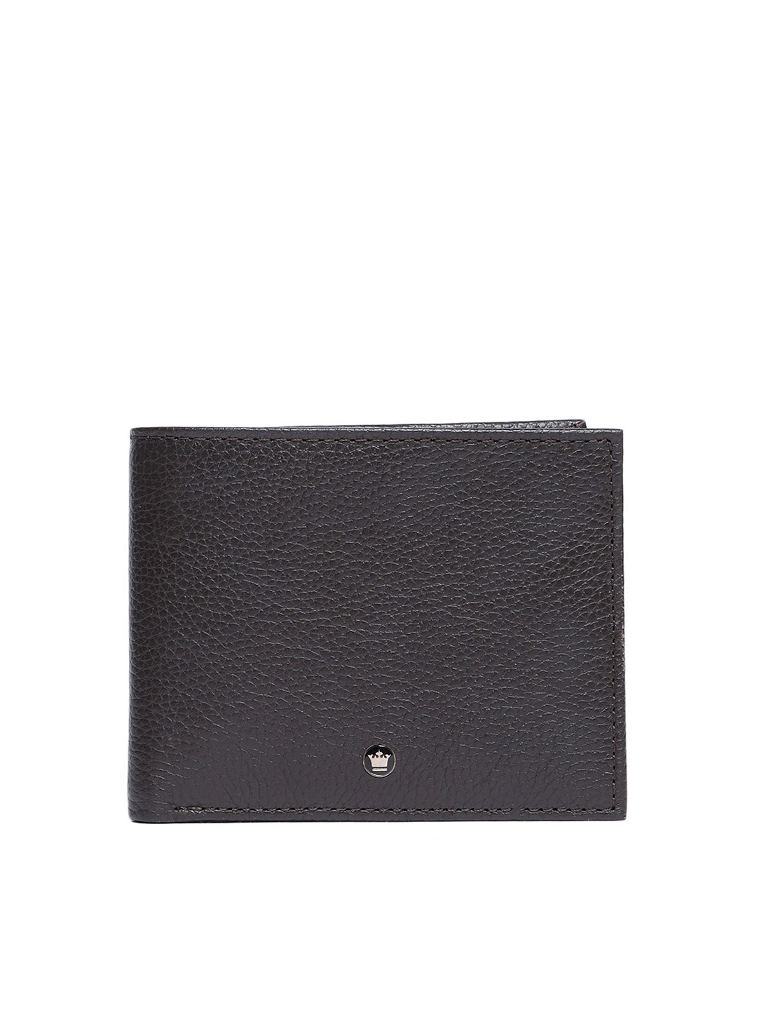 

Louis Philippe Men Brown Genuine Leather Textured Two Fold Wallet