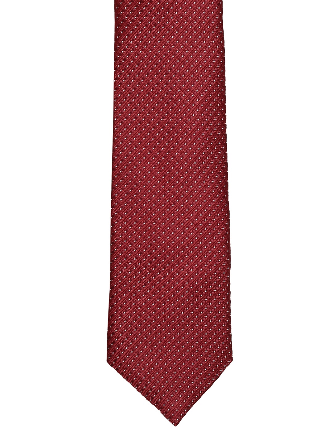

Louis Philippe Maroon Printed Broad Tie