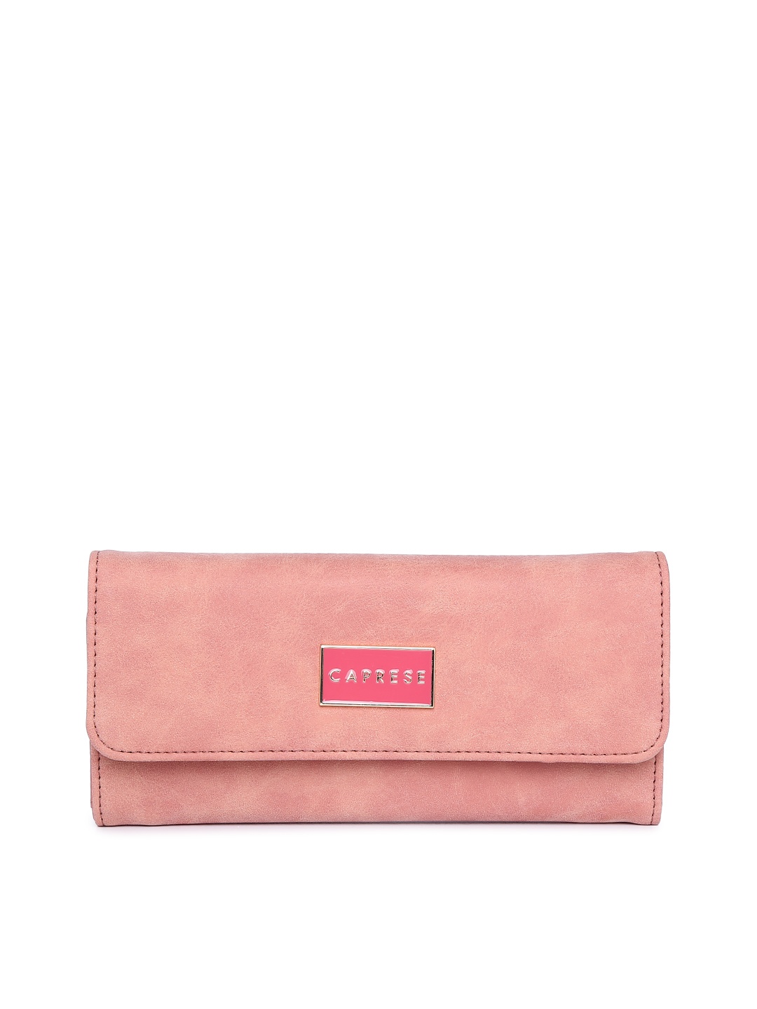 

Caprese Women Pink Solid Two Fold Wallet