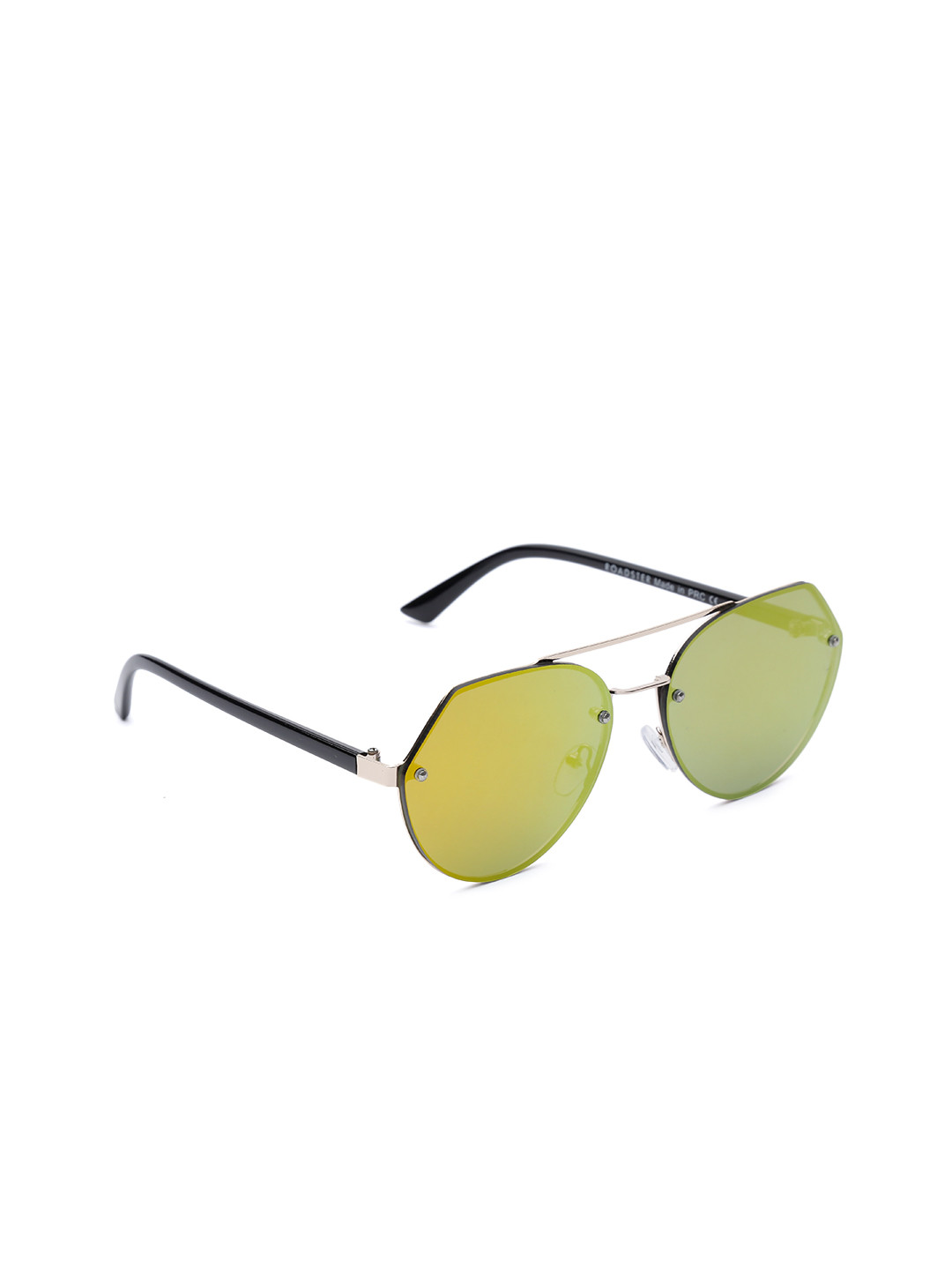 

Roadster Unisex Oval Mirrored Sunglasses MFB-PN-PS-T9583, Gold