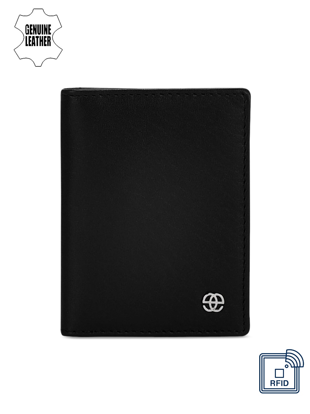 

Eske Unisex Black Solid Card Holder