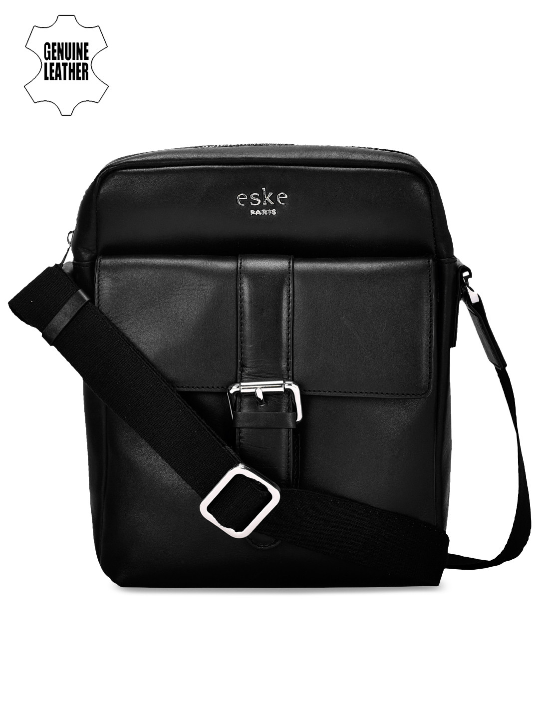 

Eske Marco Women Black Messenger Travel Bag