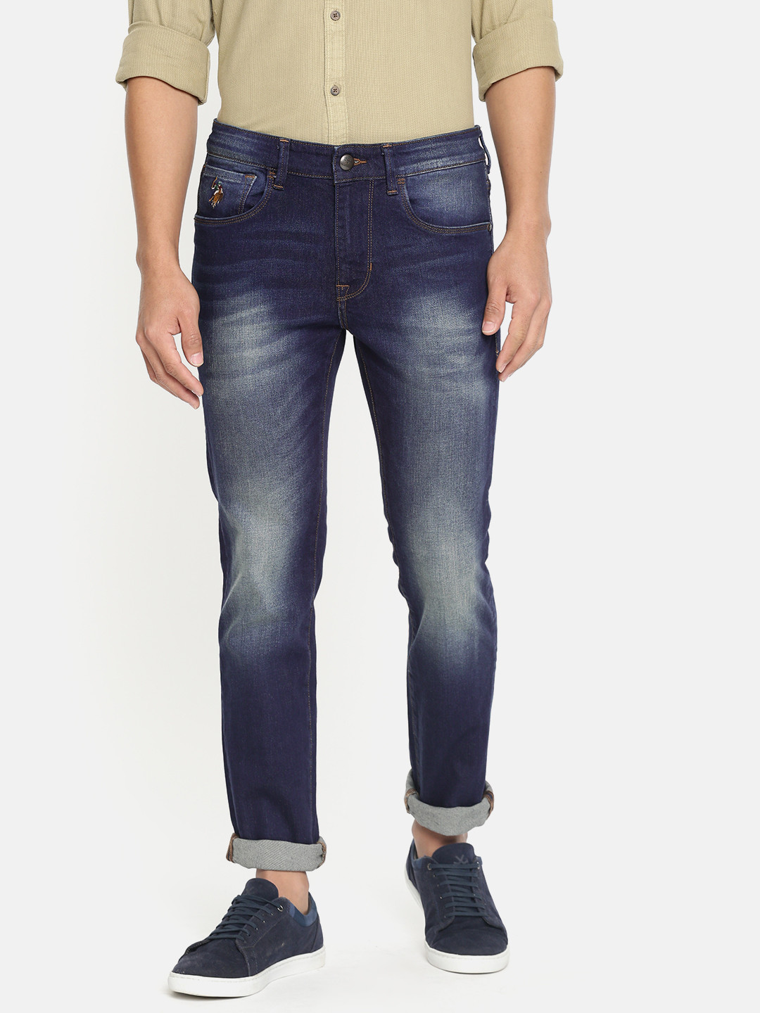 

U.S. Polo Assn. Denim Co. Men Blue Regallo Skinny Fit Mid-Rise Clean Look Jeans