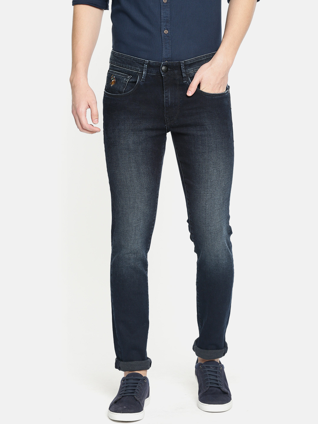 

U.S. Polo Assn. Denim Co. Men Blue Regallo Skinny Fit Clean Look Stretchable Jeans