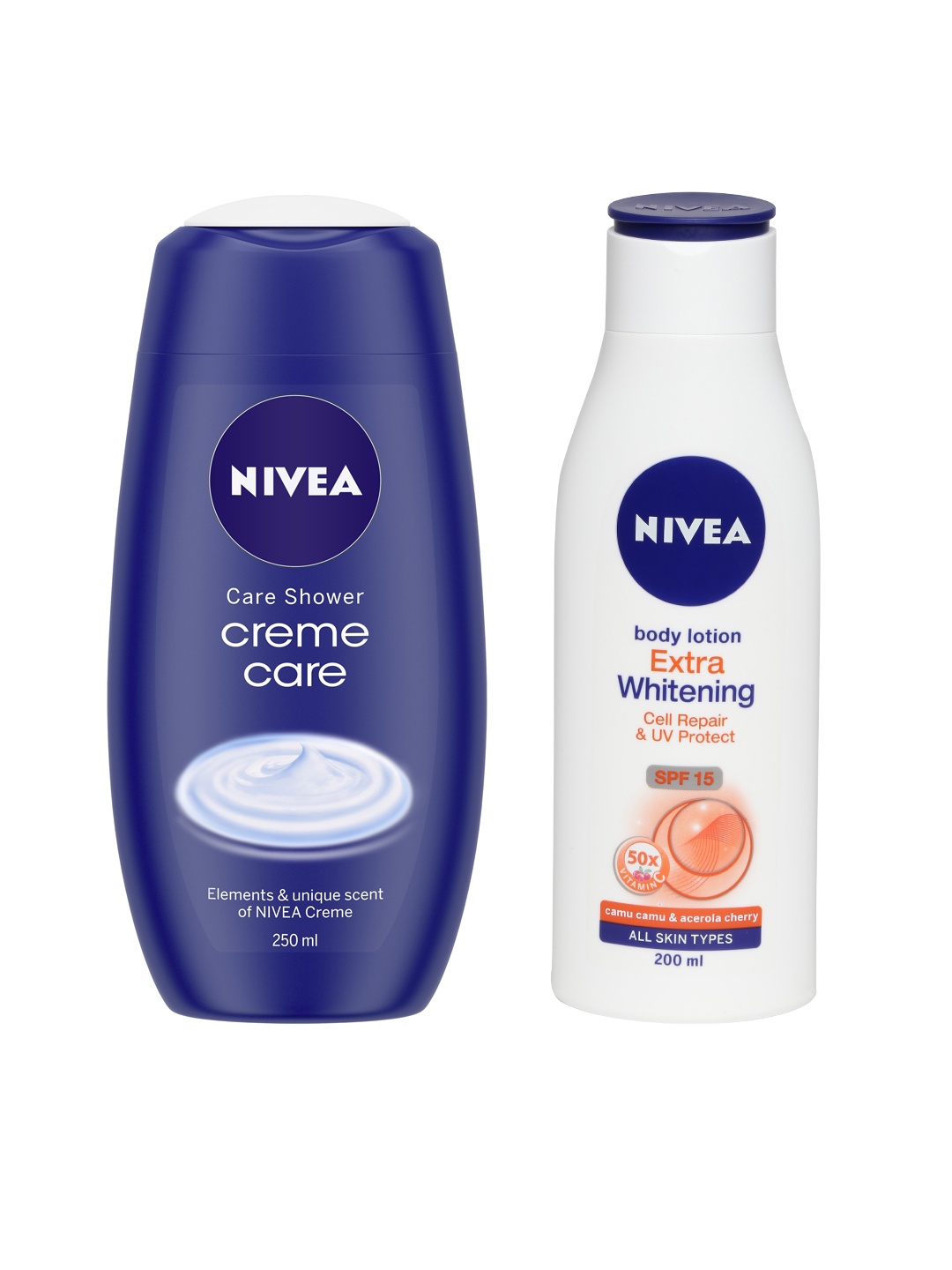 

Nivea Unisex Set of Body Lotion & Shower Cream, White