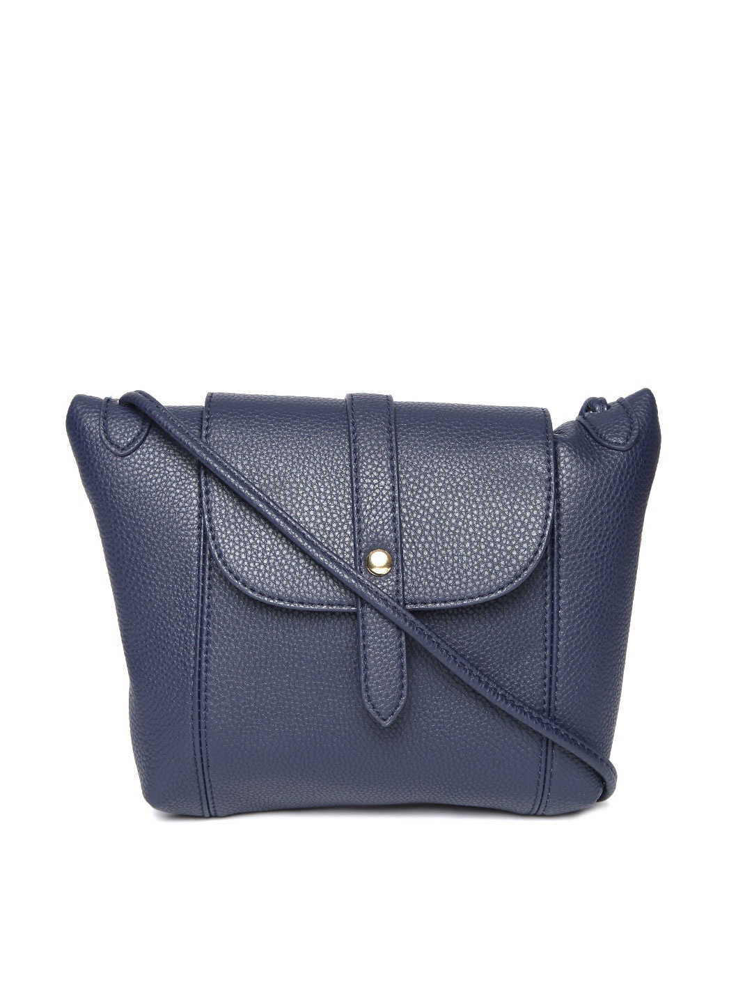 

Lino Perros Navy Blue Solid Sling Bag