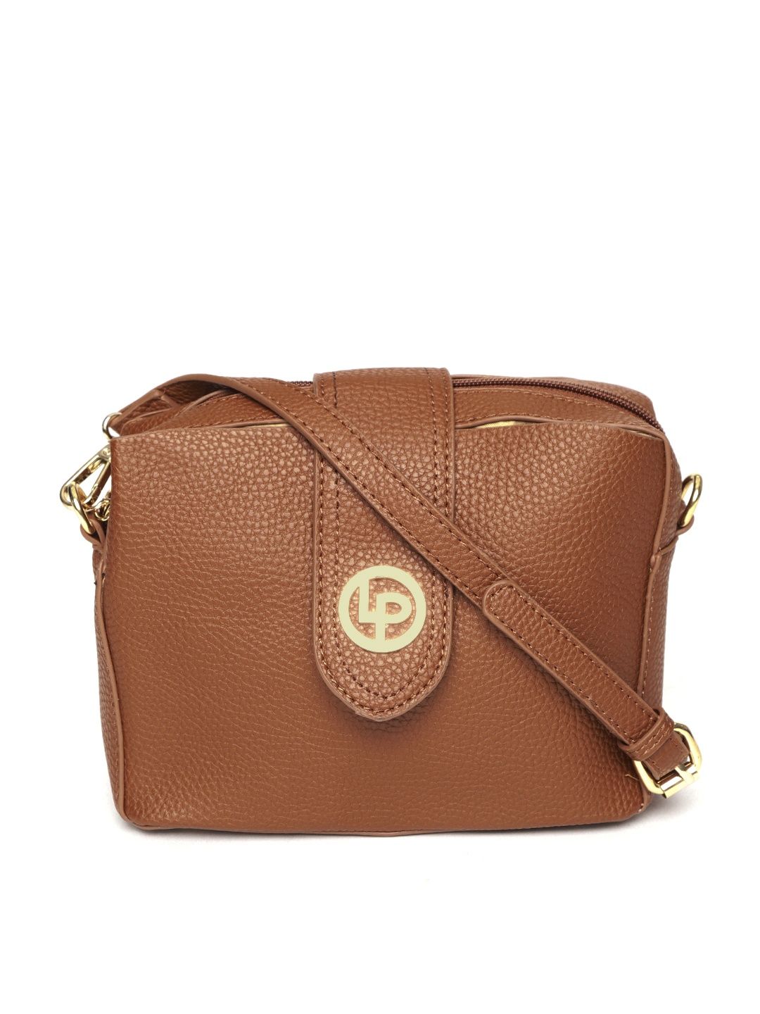 

Lino Perros Brown Solid Sling Bag