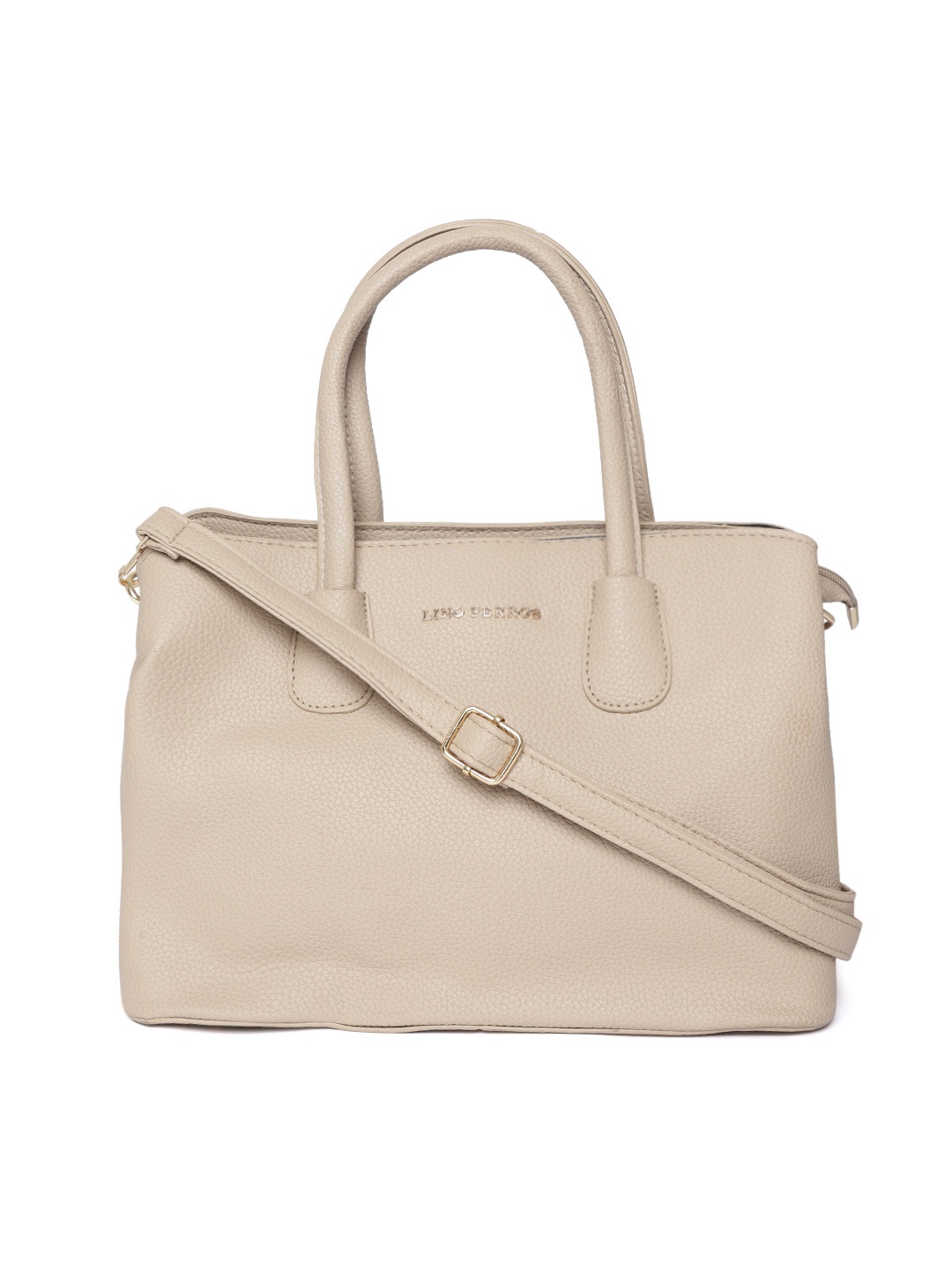 

Lino Perros Beige Solid Handheld Bag