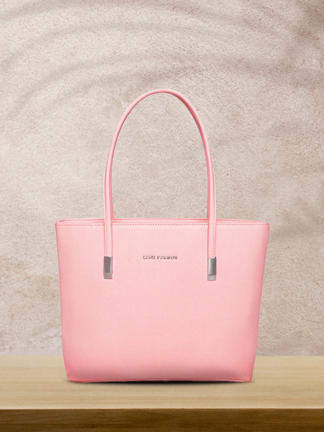 

Lino Perros Pink Solid Laptop Bag