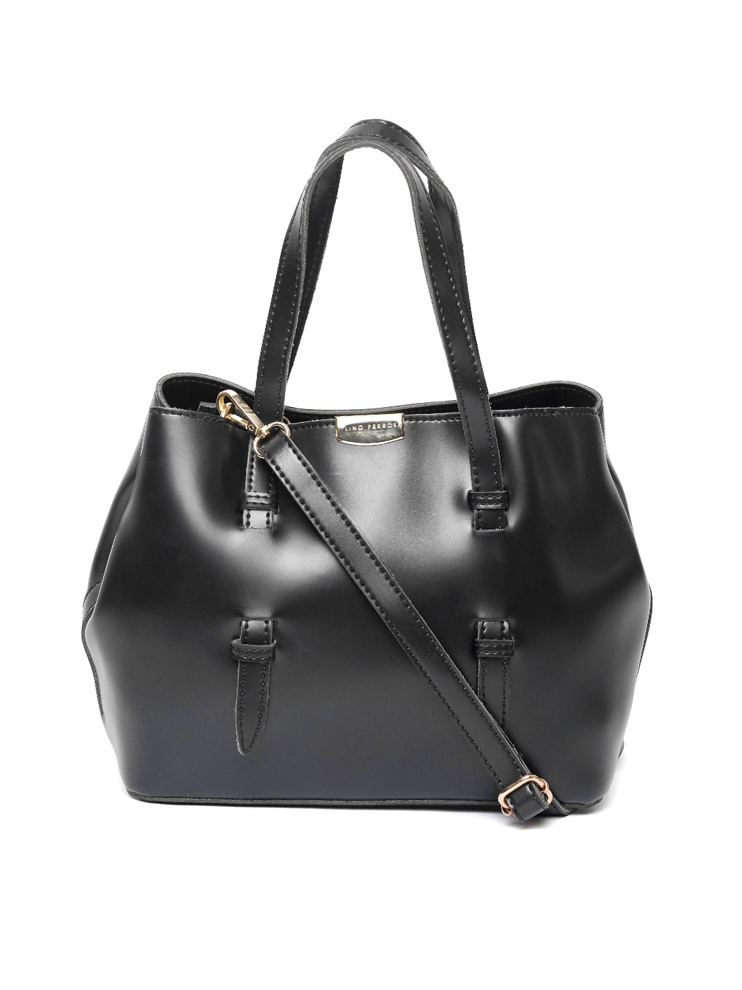 

Lisa Haydon For Lino Perros Black Solid Handheld Bag