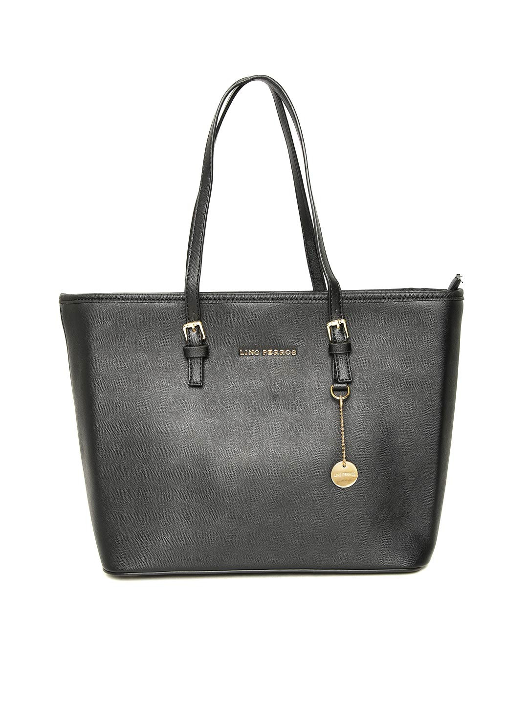 

Lino Perros Black Solid Shoulder Bag