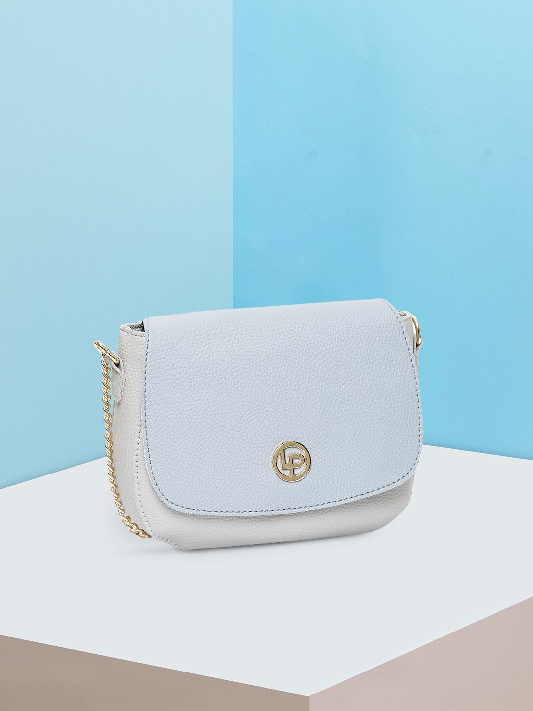 

Lino Perros Grey & Blue Colourblocked Sling Bag