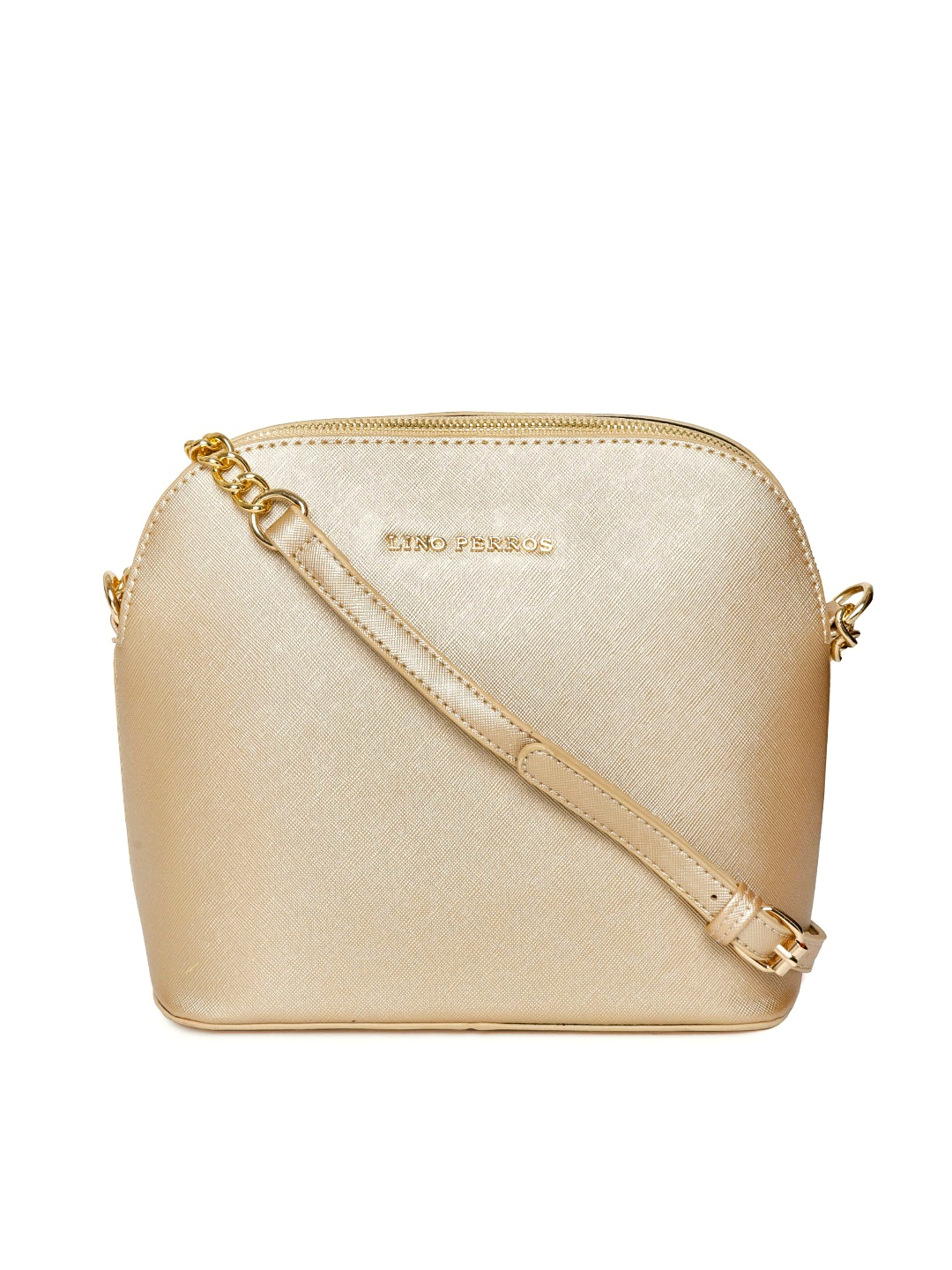 

Lino Perros Gold-Toned Solid Sling Bag