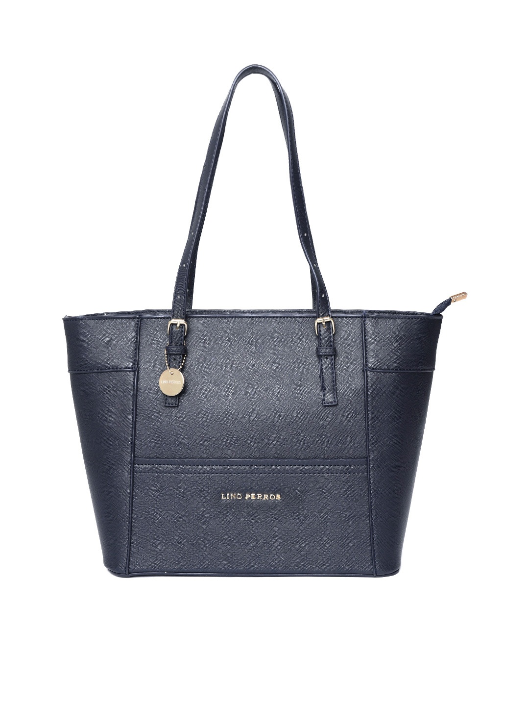 

Lino Perros Navy Blue Solid Shoulder Bag