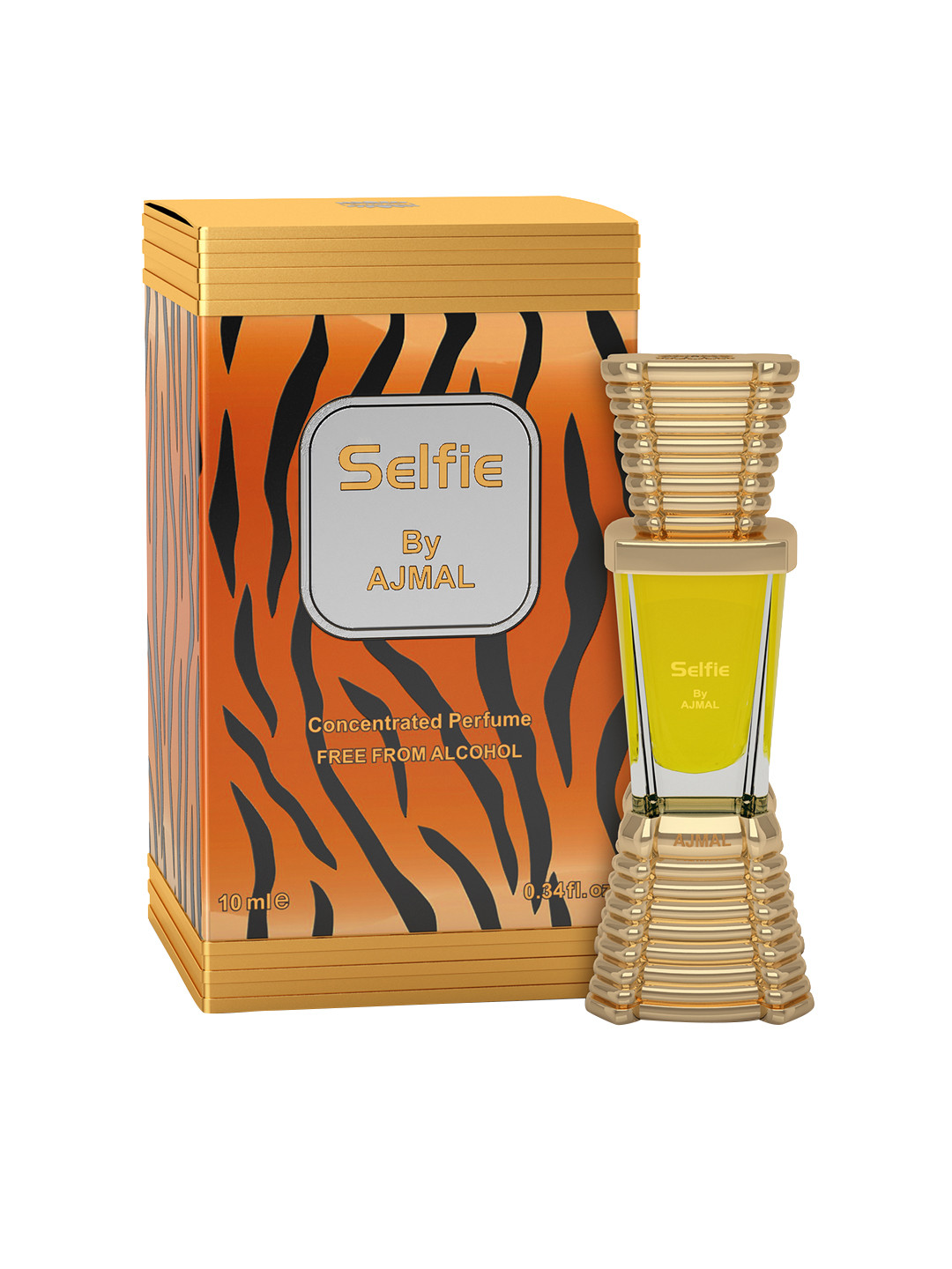 

Ajmal Men Selfie CP Concentrated Perfume Attar Free from Alcohol Attar 10ml, Gold