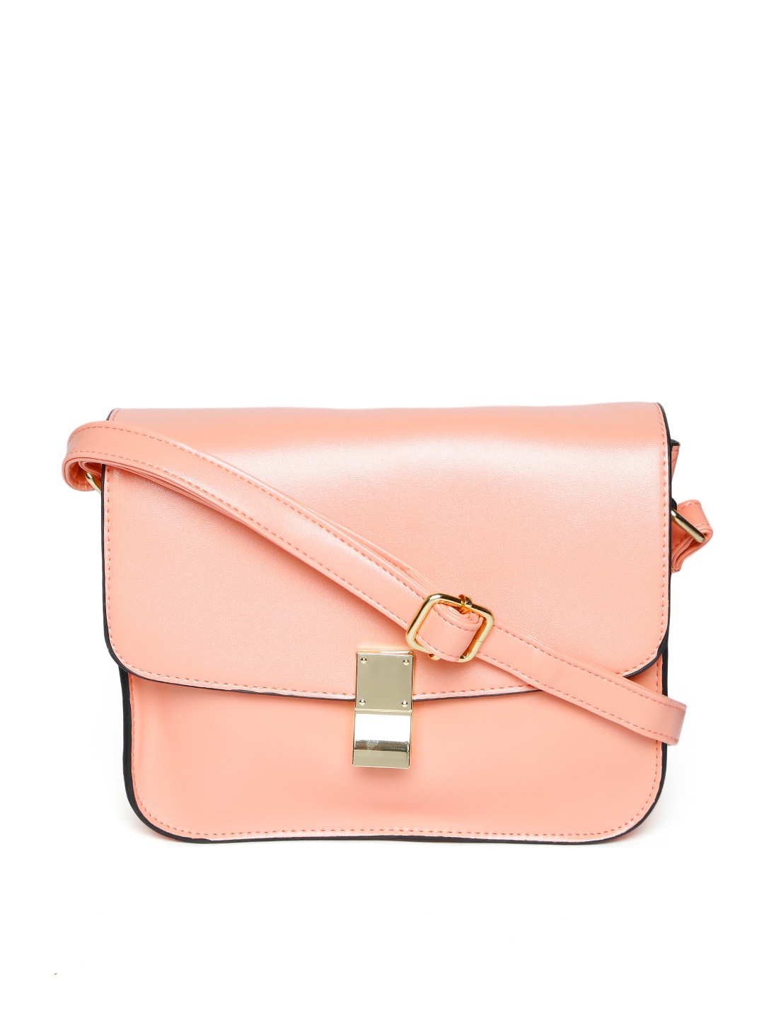 

Lino Perros Pink Solid Sling Bag