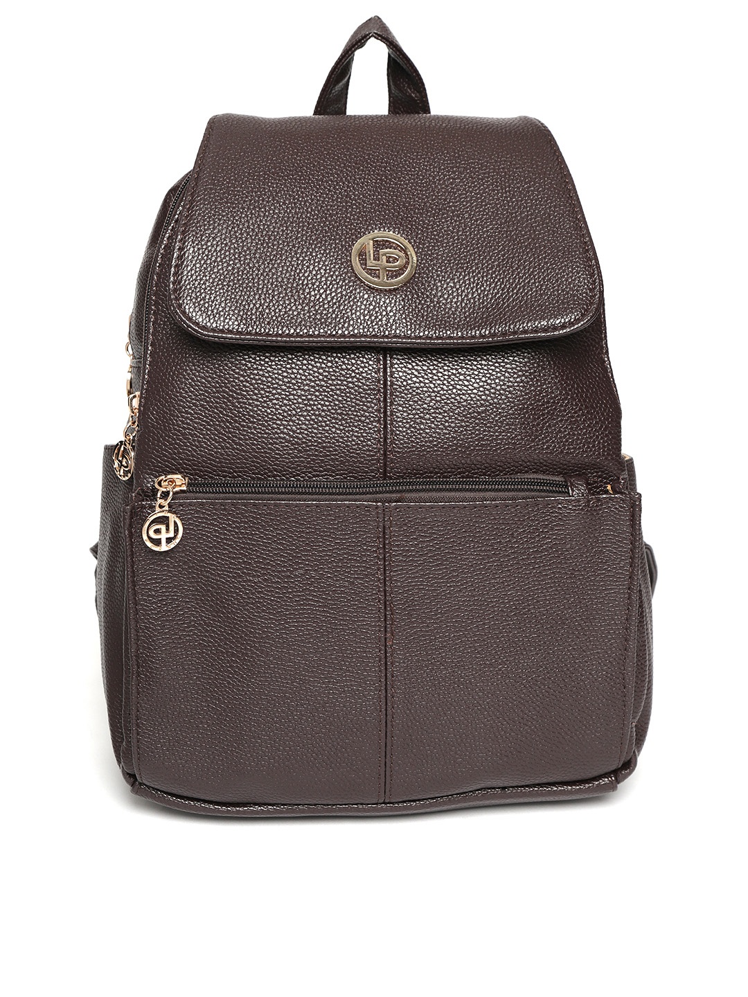 

Lino Perros Women Coffee Brown Solid Backpack
