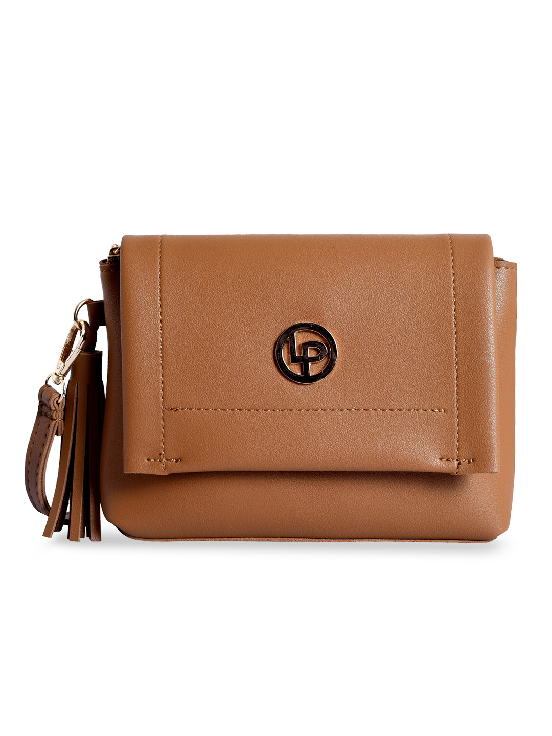 

Lino Perros Brown Solid Sling Bag