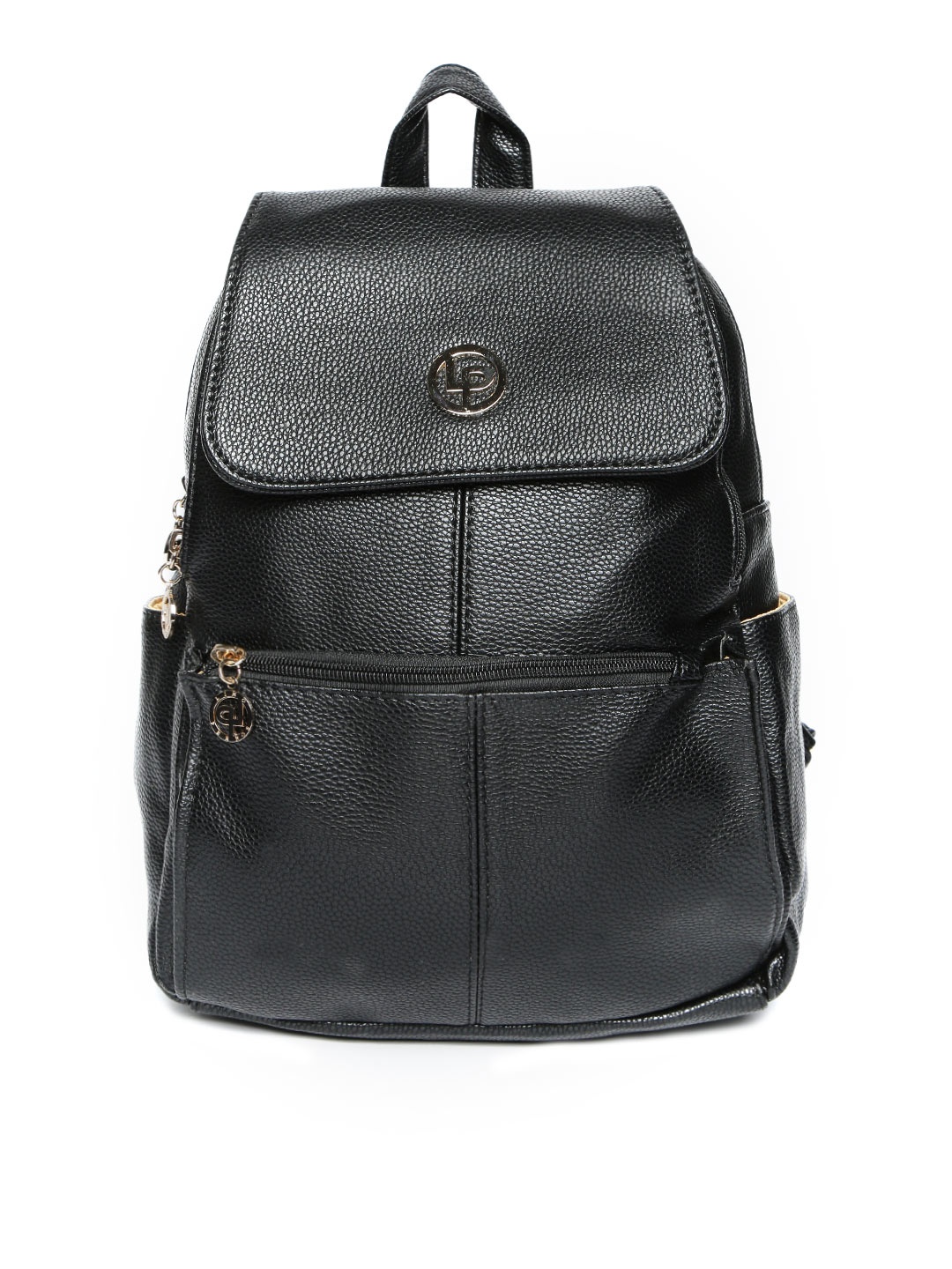 

Lino Perros Women Black Solid Backpack