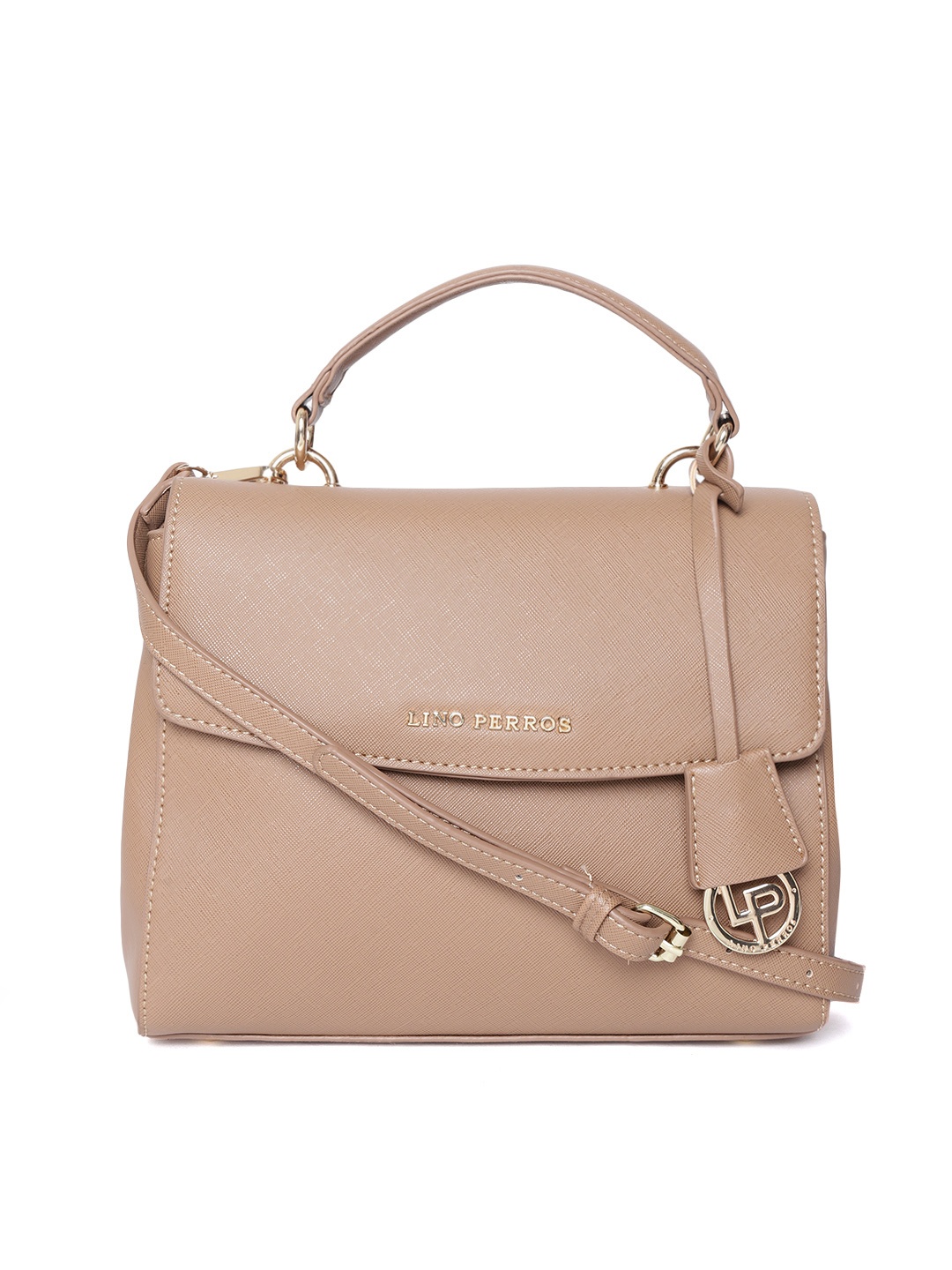 

Lino Perros Brown Solid Satchel