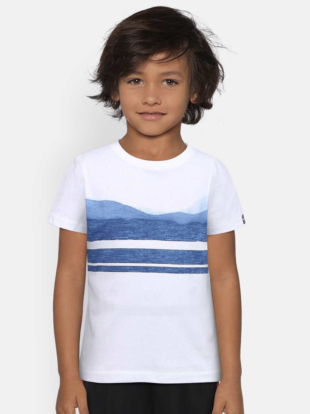 

Pepe Jeans Boys White Printed Round Neck T-shirt