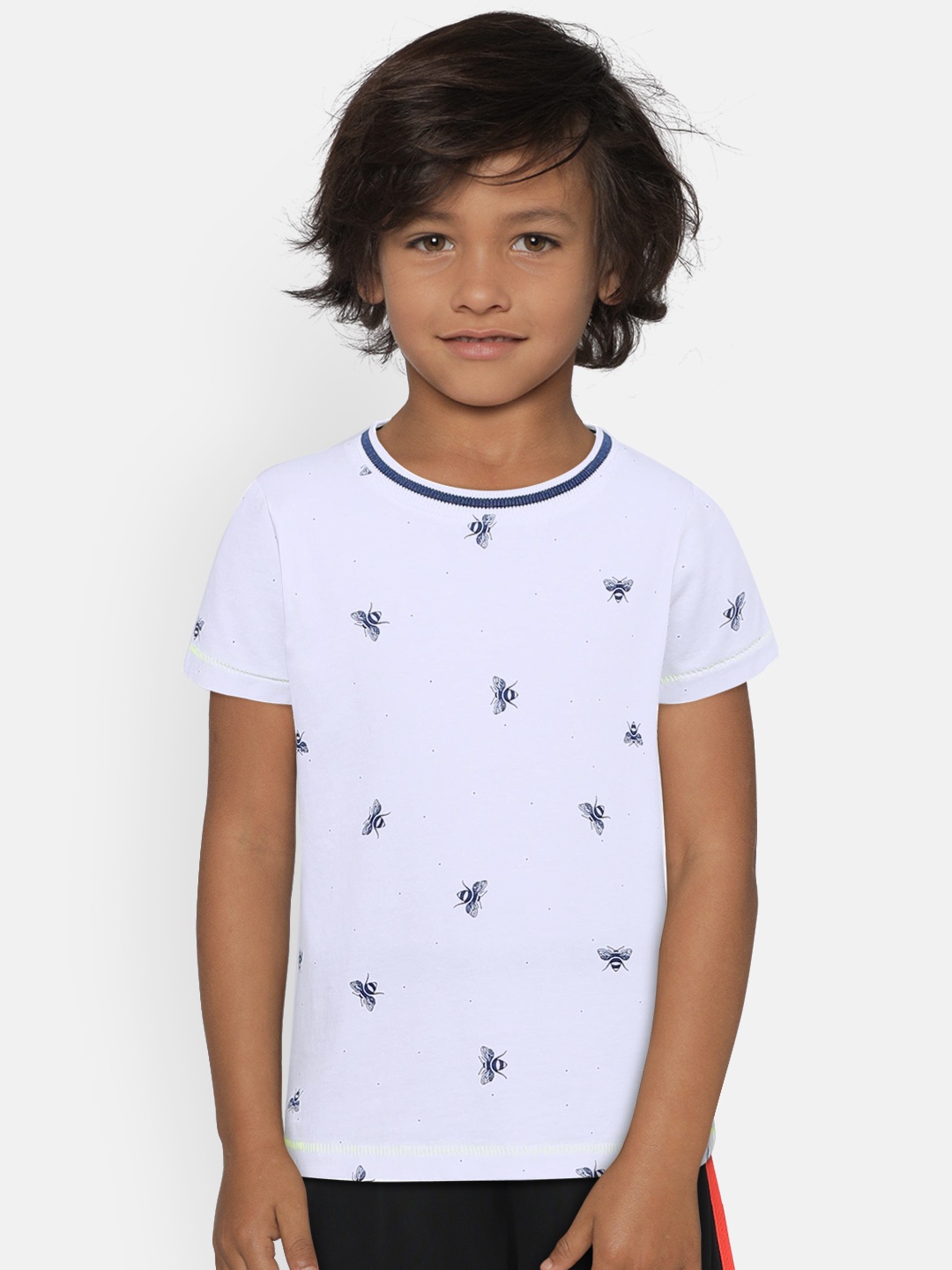 

Pepe Jeans Boys White Printed Round Neck T-shirt