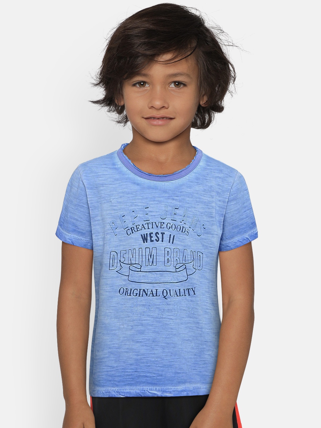 

Pepe Jeans Boys Blue Printed Round Neck T-shirt