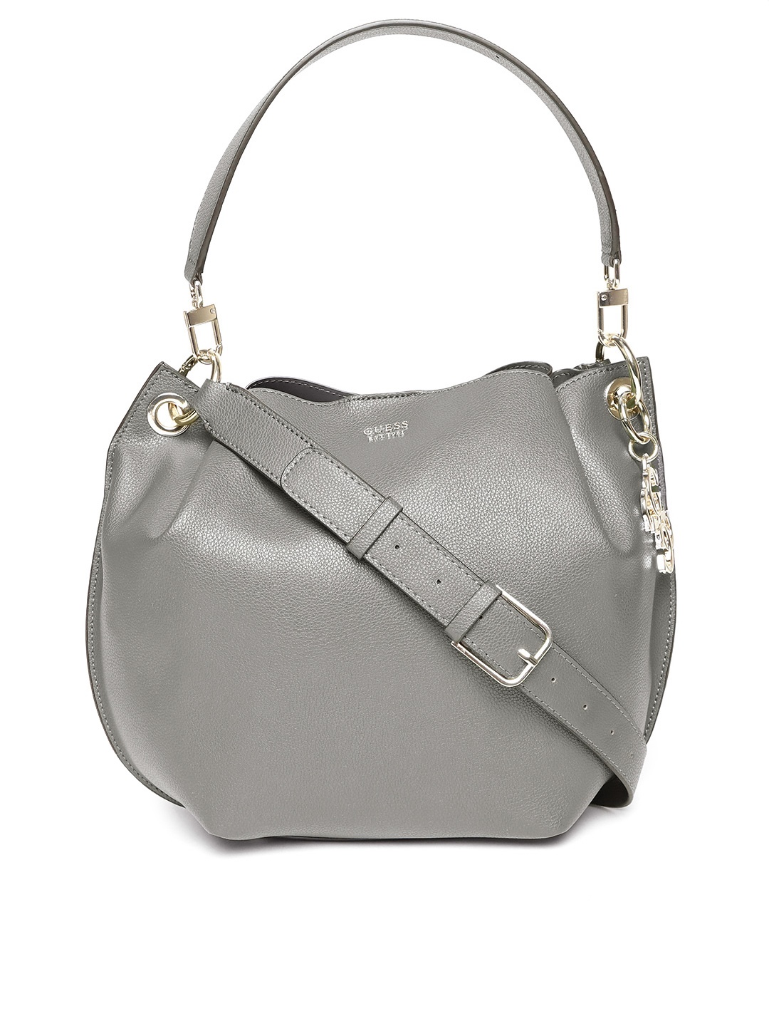 

GUESS Grey Solid Shoulder Bag