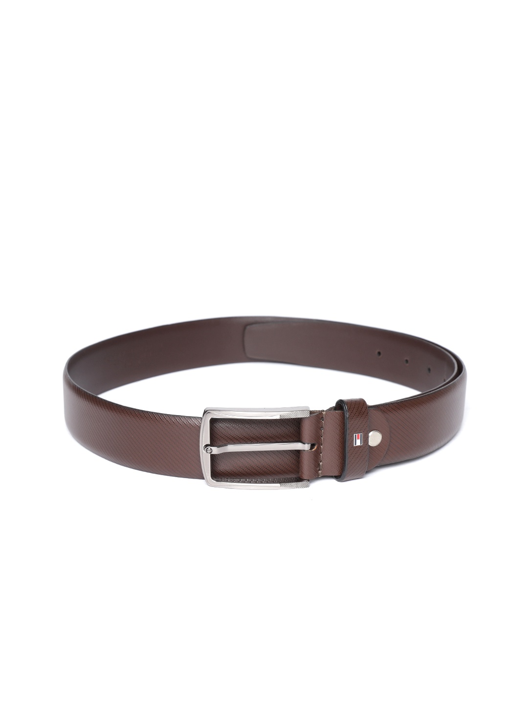 

Tommy Hilfiger Men Brown Textured Leather Belt