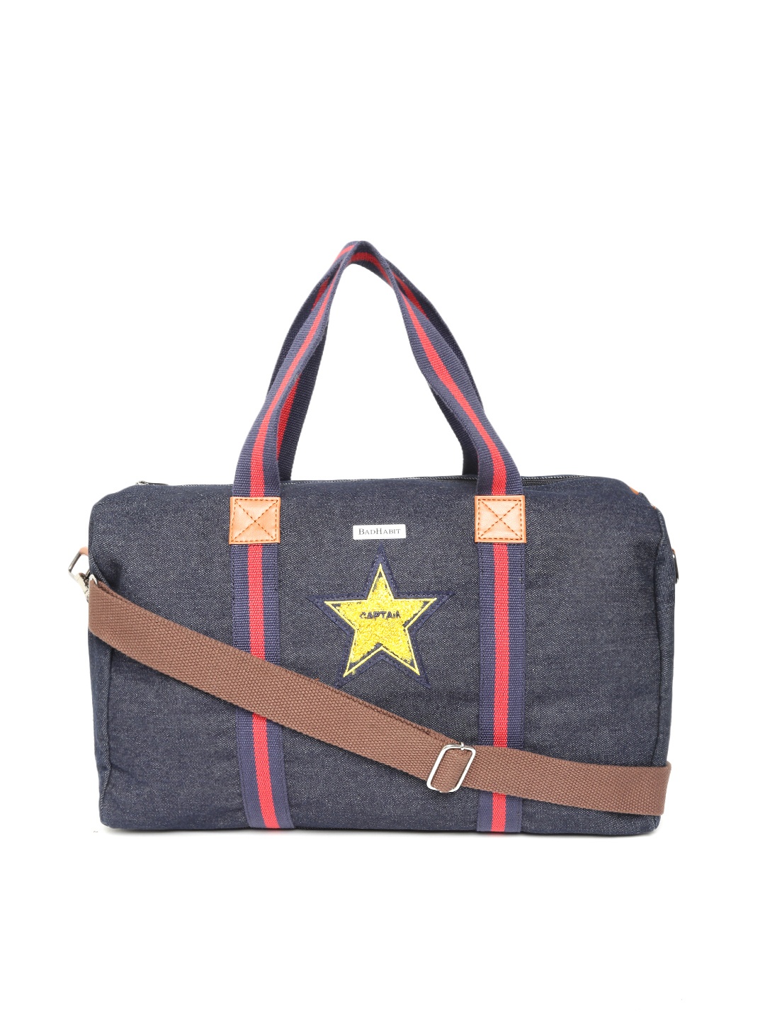 

BAD HABIT Unisex Navy Blue Duffle Bag