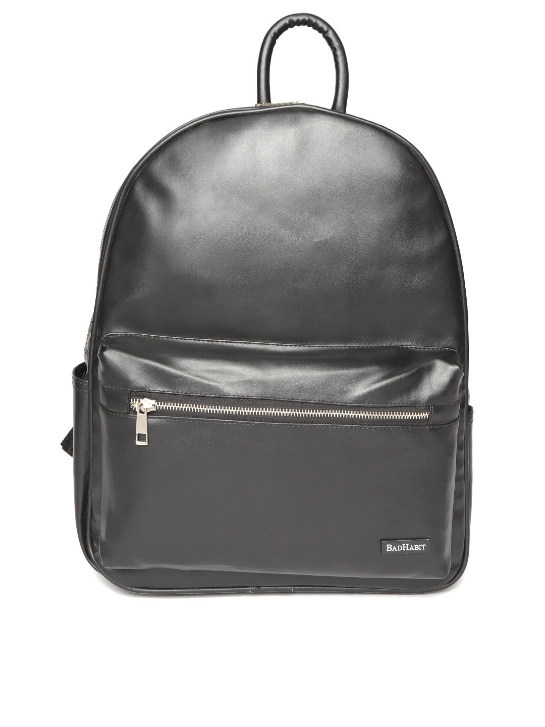 

BAD HABIT Men Black Solid Backpack