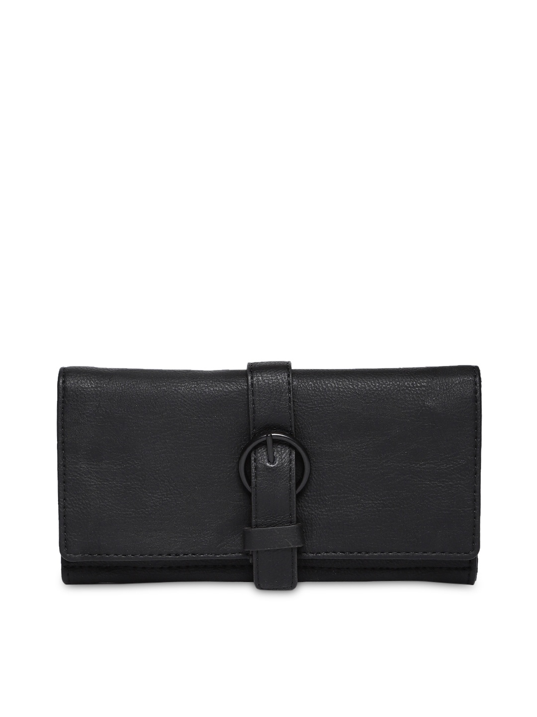 

Baggit Women Black Solid Three Fold Wallet