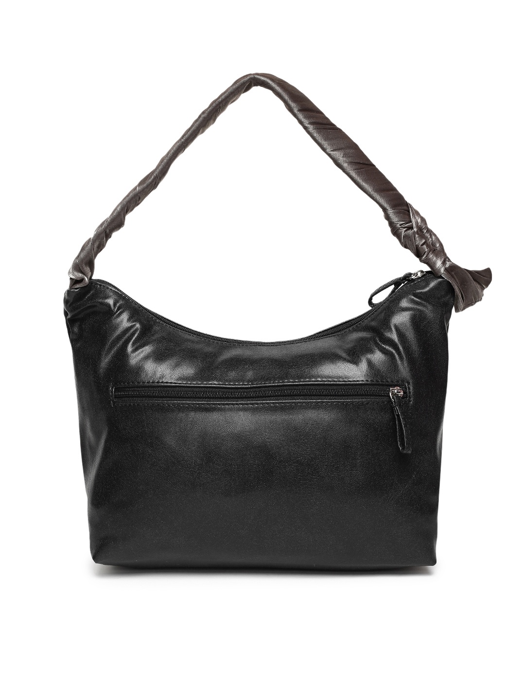 

Baggit Black Solid Hobo Bag