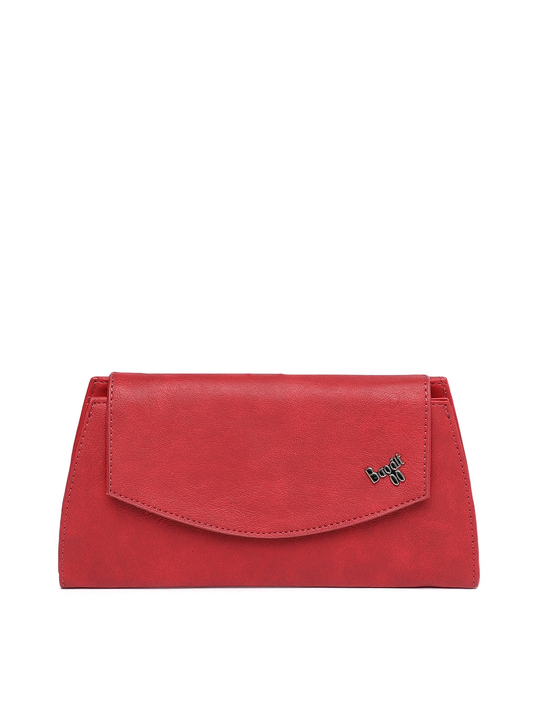 

Baggit Women Red Solid Three Fold Wallet