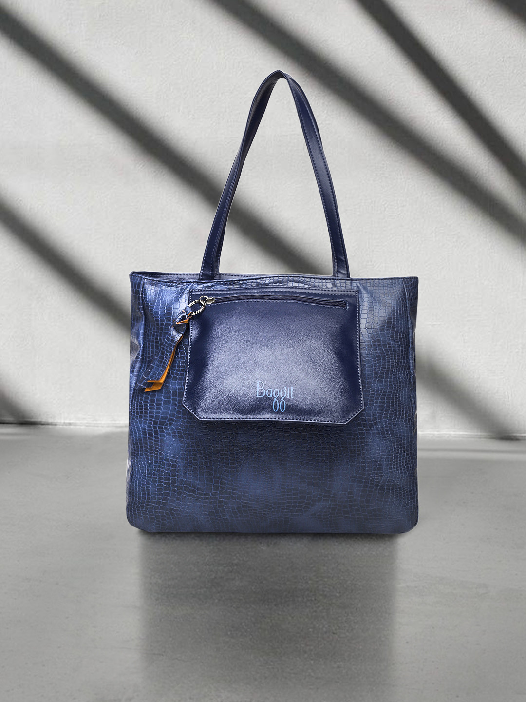 

Baggit Blue Textured Shoulder Bag