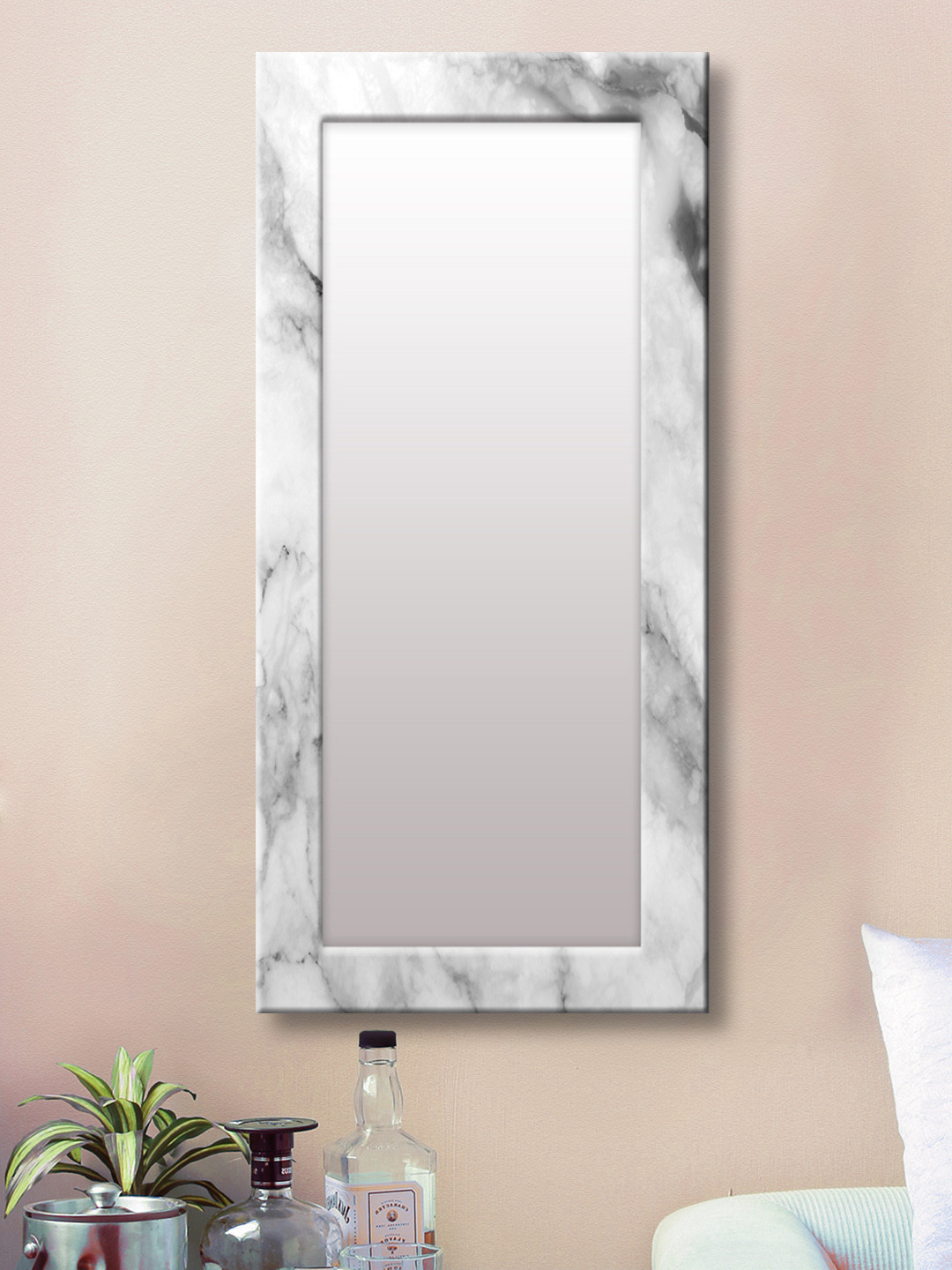 

999Store White Framed Wall Mirror