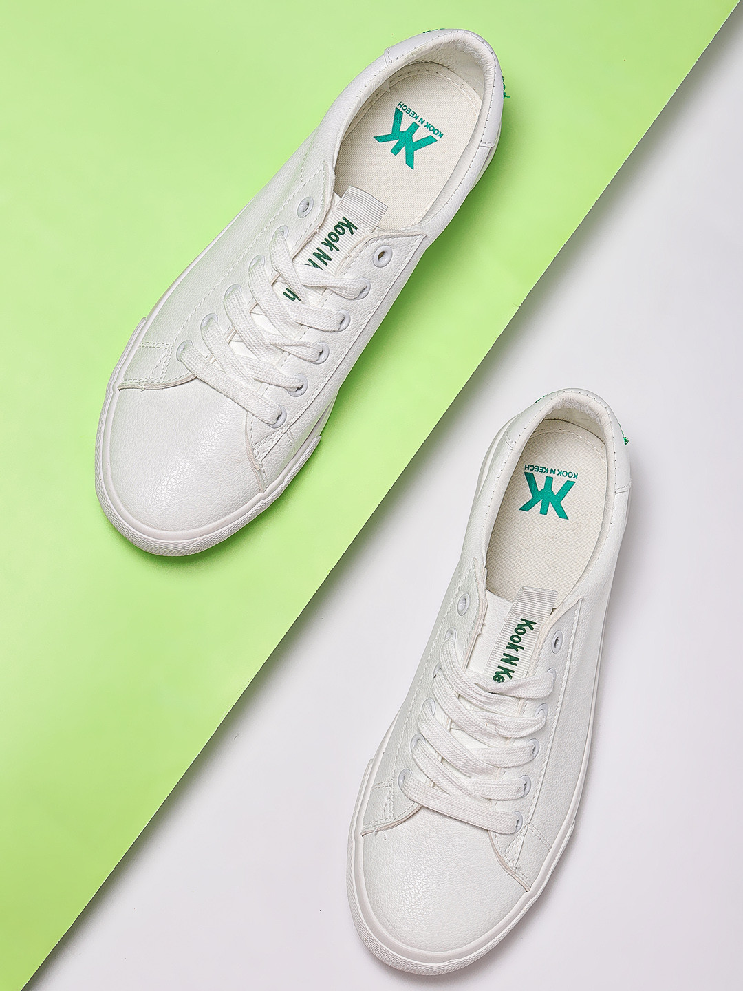 

Kook N Keech Women White Sneakers