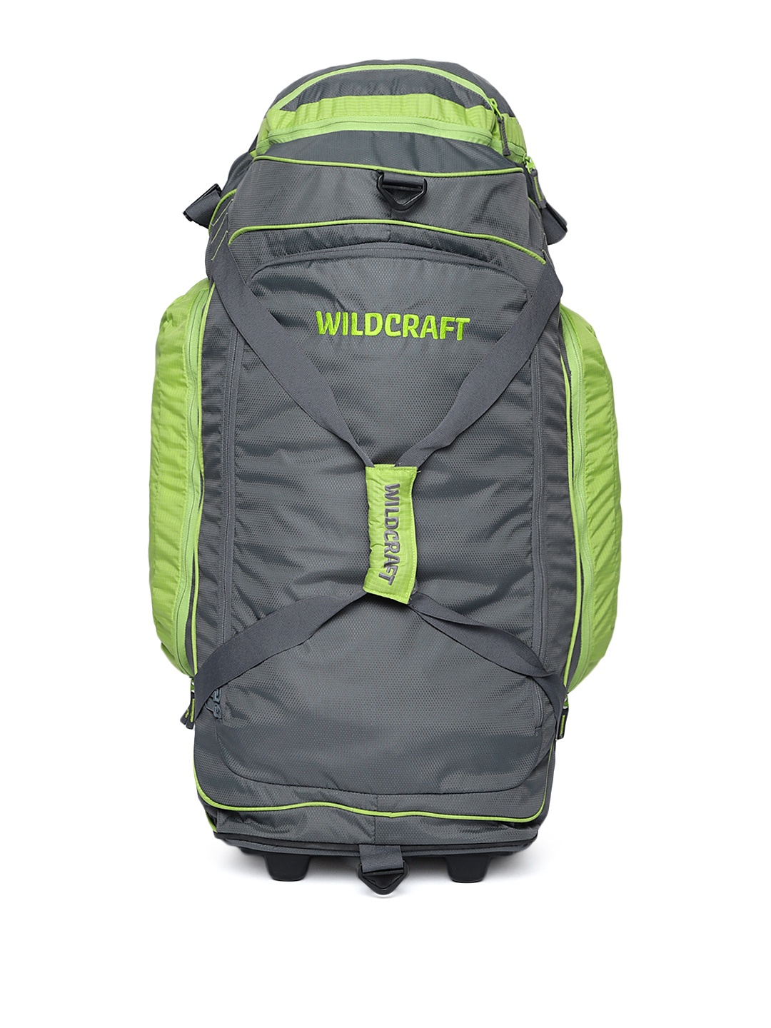 

Wildcraft Unisex Grey & Green Duff 6 Medium Trolley Duffle Bag