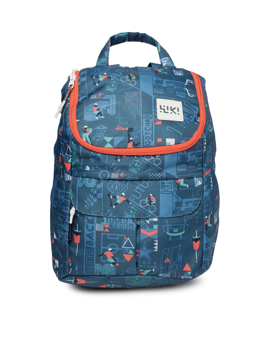 

Wildcraft Unisex Blue Graphic Backpack