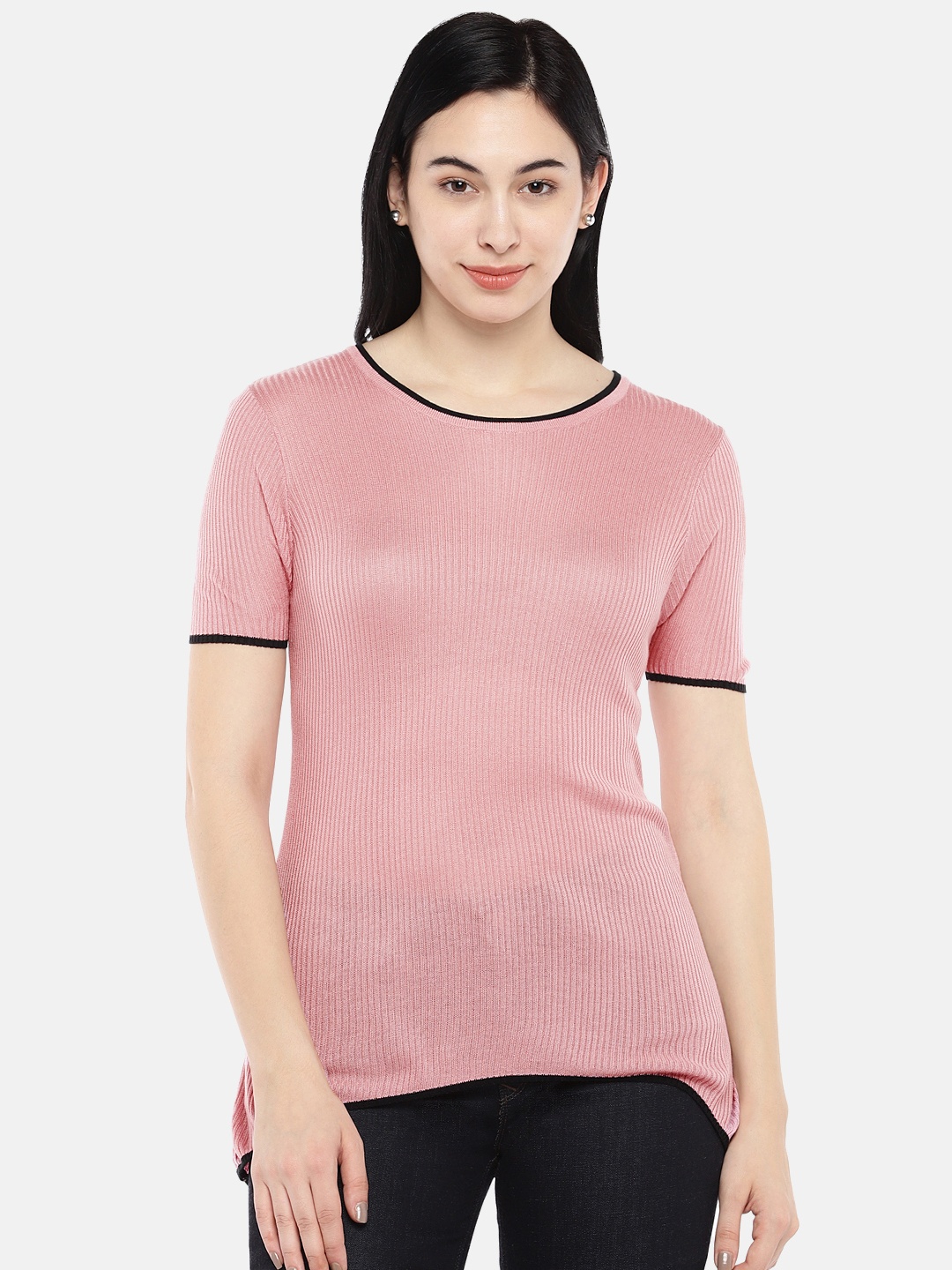

Vero Moda Women Pink Solid Top