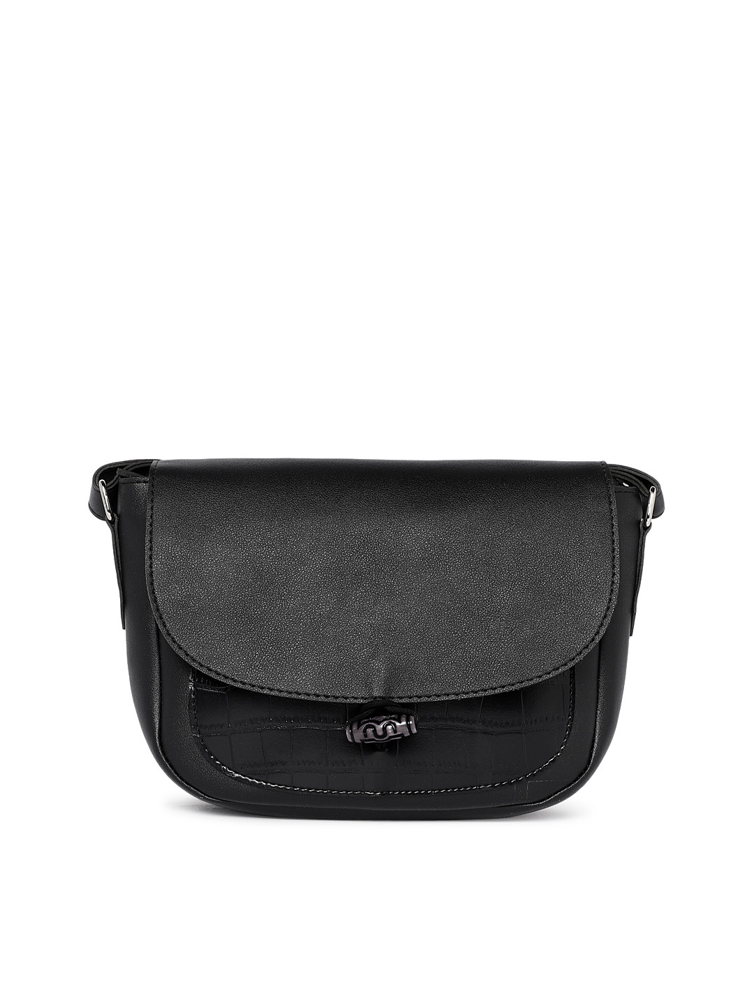 

Kanvas Katha Black Solid Sling Bag