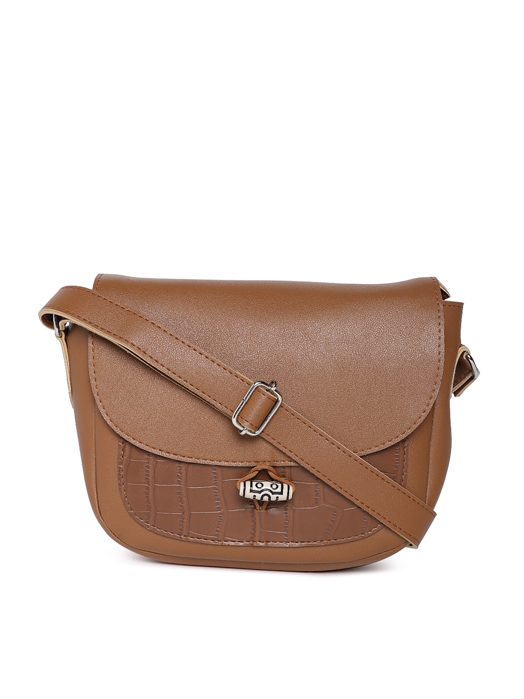 

Kanvas Katha Tan Solid Sling Bag
