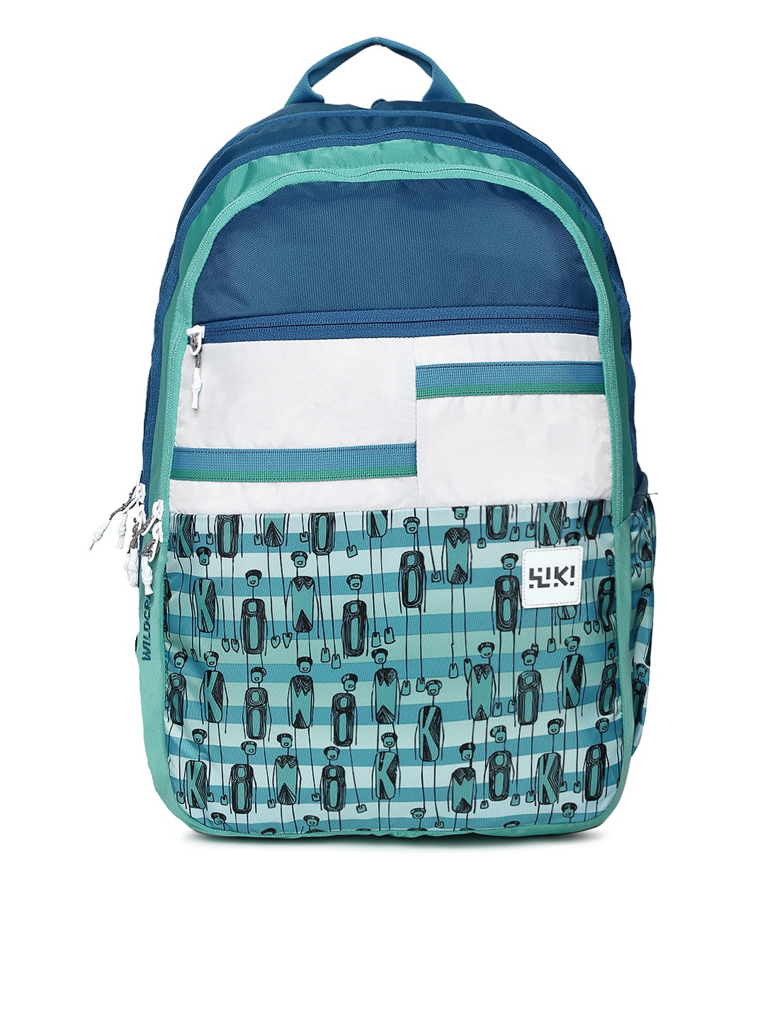 

Wildcraft Unisex Blue Graphic Printed Backpack