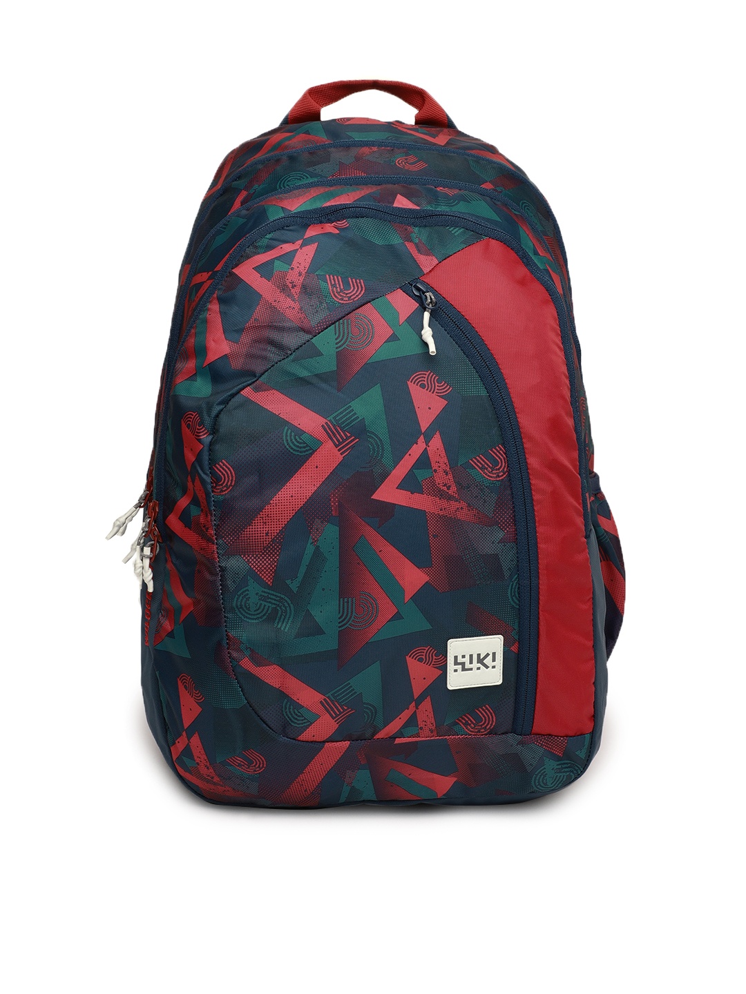 

Wildcraft Unisex WIKI 8 Future Navy Blue & Red Graphic Printed Backpack