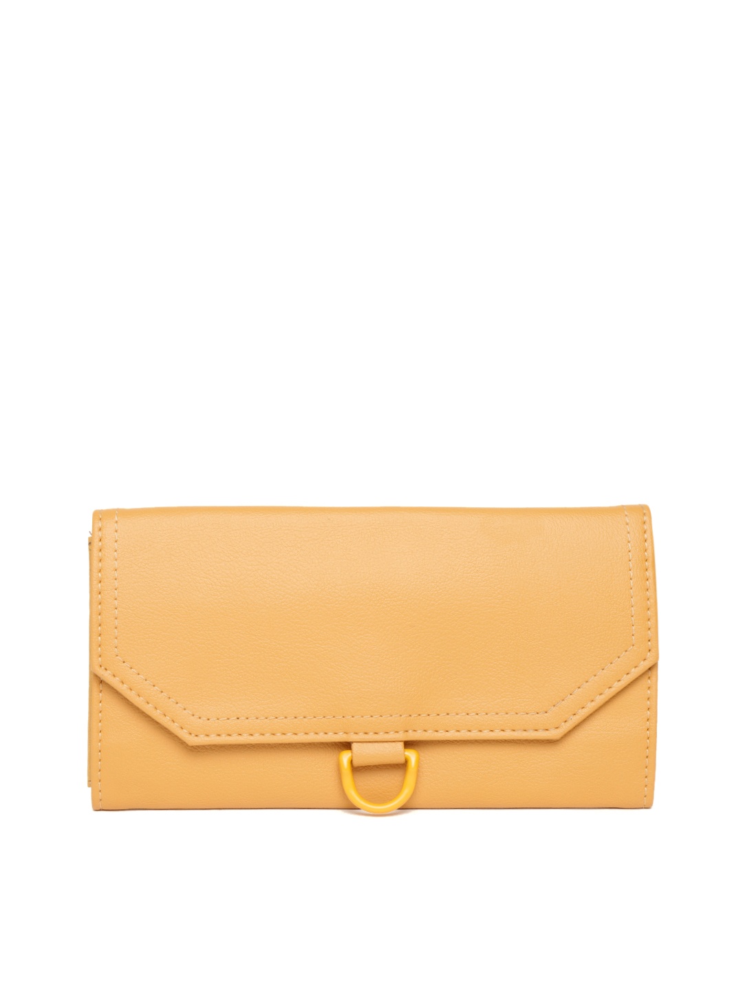 

Baggit Women Mustard Yellow Solid Two Fold Wallet