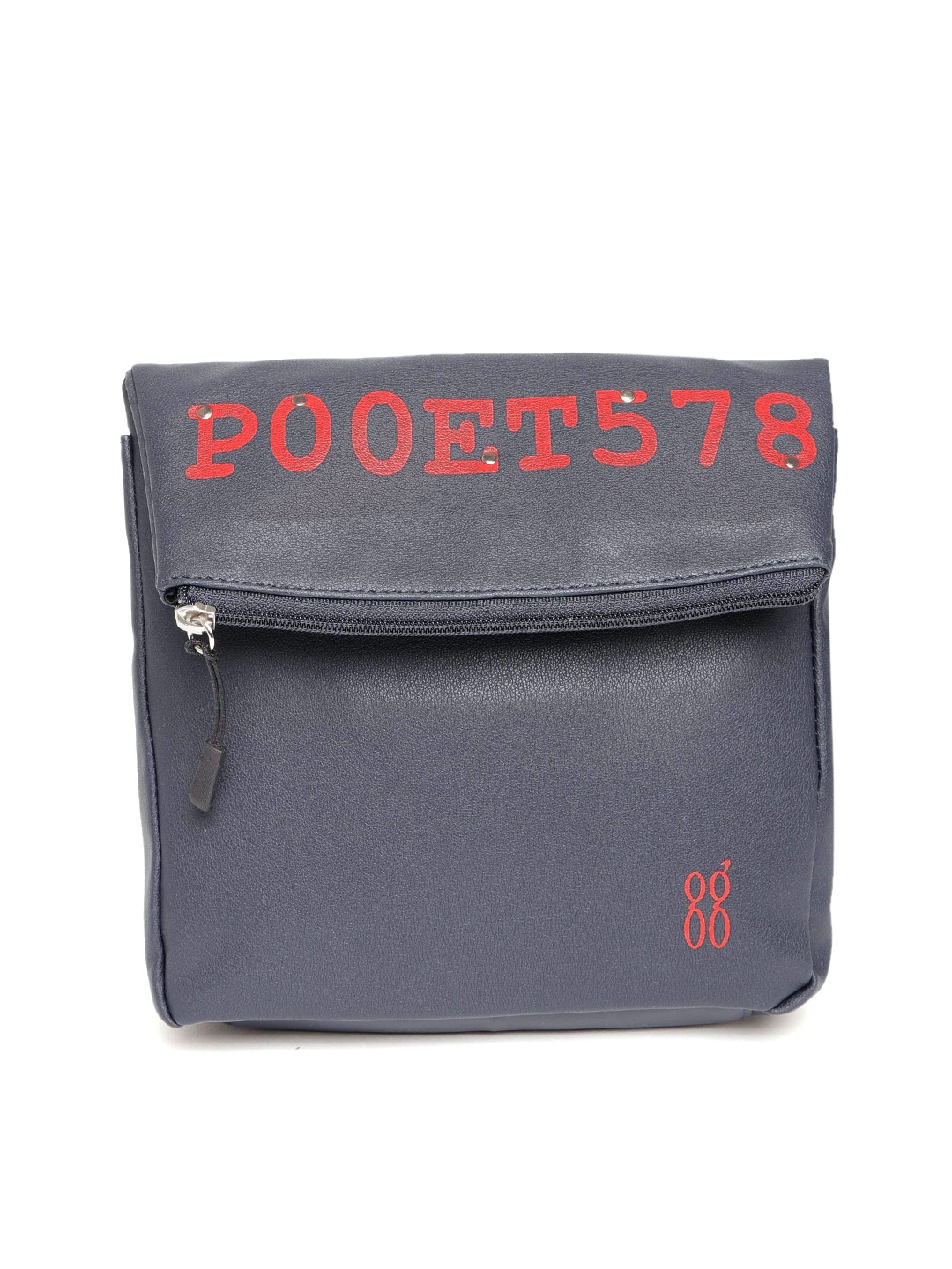 

Baggit Navy Blue Printed Sling Bag Cum Backpack