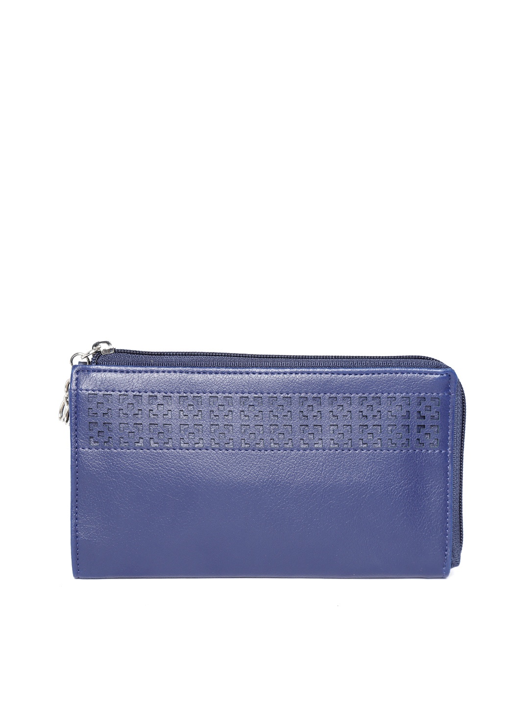 

Baggit Women Navy Blue Solid Zip Around Wallet