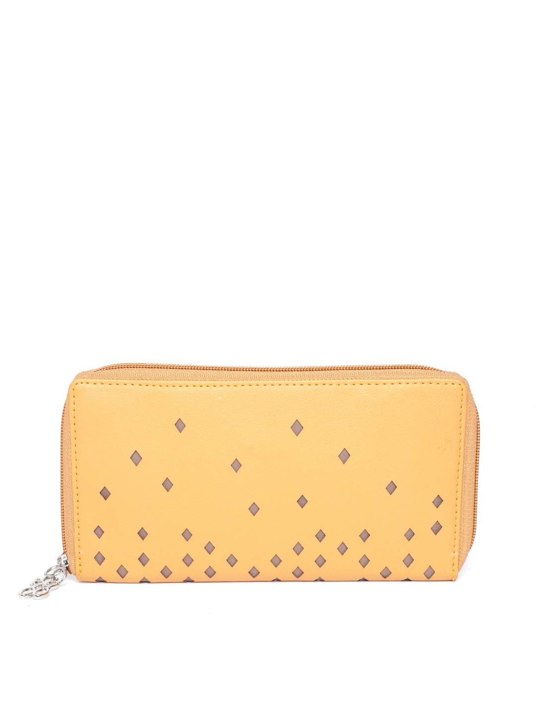 

Baggit Women Mustard Yellow Solid Zip Around Wallet